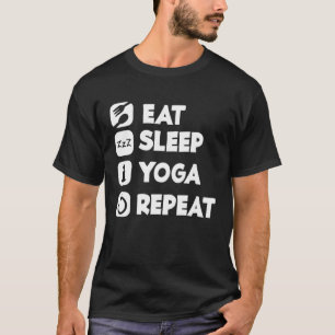 Camiseta Dormir Yoga Repetir Buda Yoga Hinduismo Espíritu