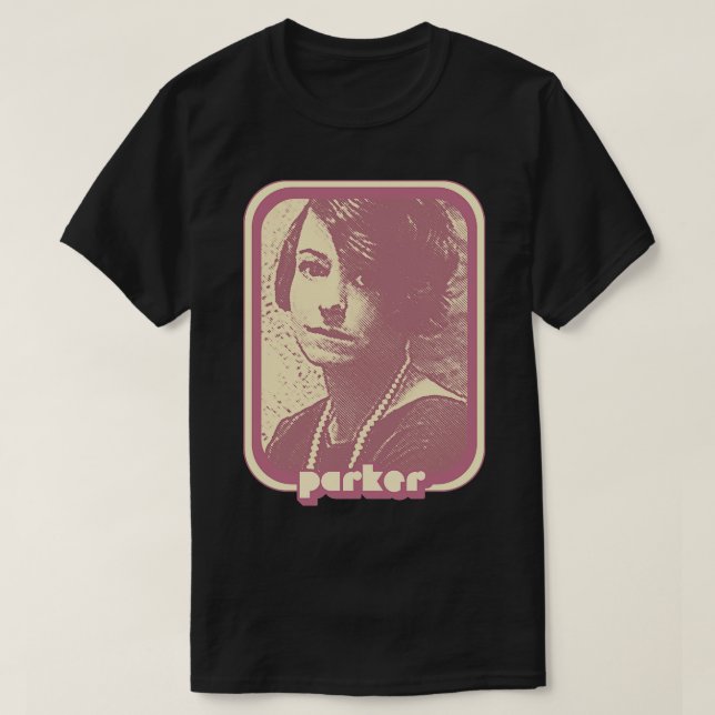 Camiseta Dorothy Parker Retro Diseño de Arte (Diseño del anverso)