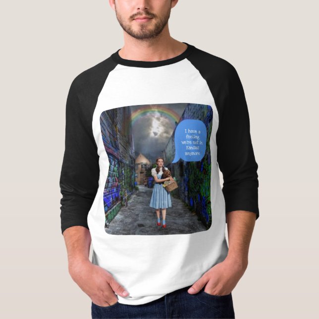 Camiseta Dorothy y Toto Raglan (Anverso)