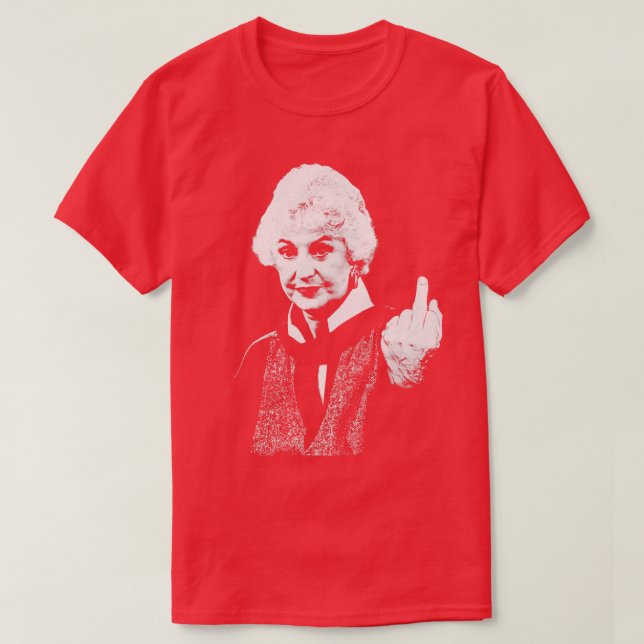 Camiseta Dorothy Zbornak Middle Finger (Diseño del anverso)