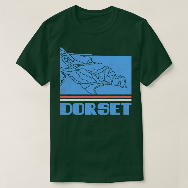 Camiseta Dorset City Gift England City Silhouette Skyline G (Diseño del anverso)