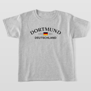 Camiseta Dortmund Deutschland Coordenadas Niños Alemanes