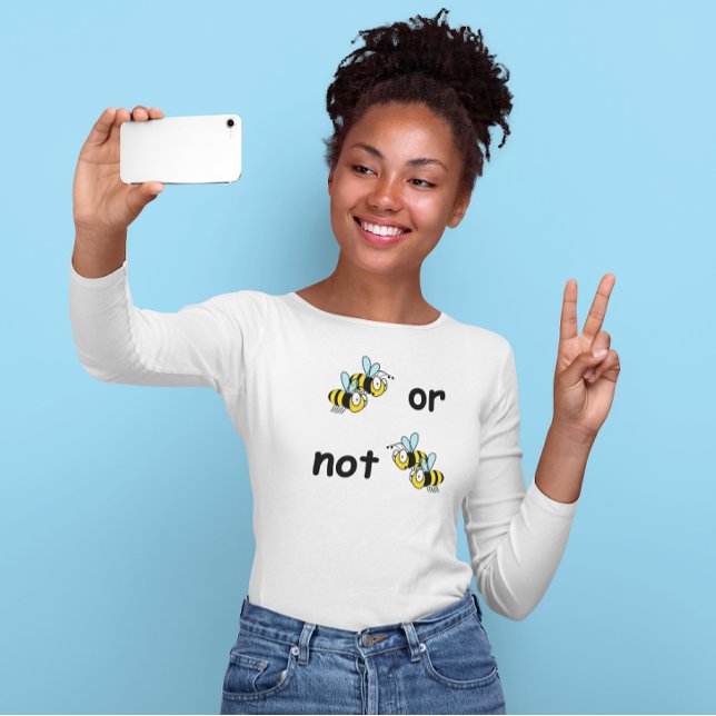 Camiseta Dos Abejas o No Dos Abejas (Two Bees or Not Two Bees Long Sleeved T-Shirt)