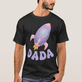 Camiseta Dos Al Dada De La Cumpleañera Astronauta De La Lun