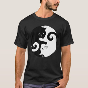 Camiseta Dos amantes de la mascota del gato del balance de