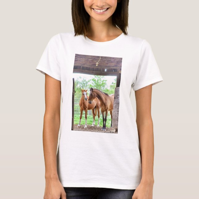Camiseta Dos amigos del caballo (Anverso)