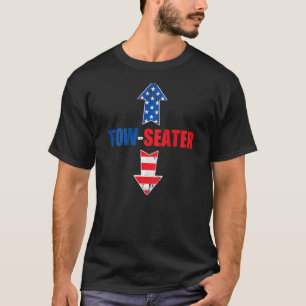 Camiseta Dos Asientos 4 De Julio Día Vintage Estadounidense