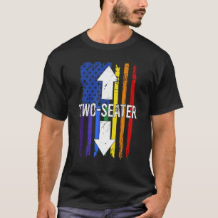 Camiseta Dos Asientos Rainbow Lgbtq Dos Asientos Dos Asient