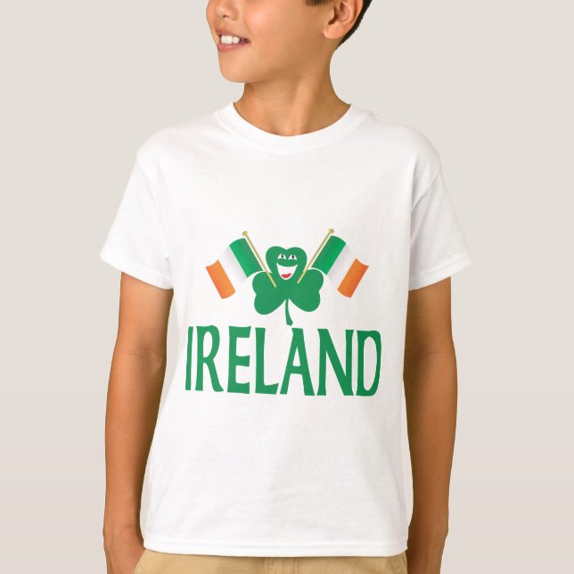 Camiseta Dos banderas de Irlanda (Anverso)