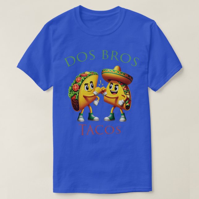 CAMISETA DOS BROS TACOS (Diseño del anverso)