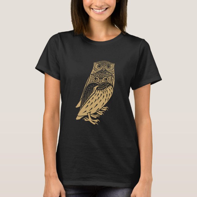 Camiseta Dos búhos (Anverso)