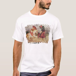 Camiseta Dos caballeros que luchan en un paisaje, c.1824