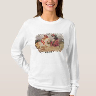 Camiseta Dos caballeros que luchan en un paisaje, c.1824