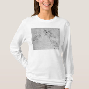 Camiseta Dos cabezas de los machos, una cabeza de una gama