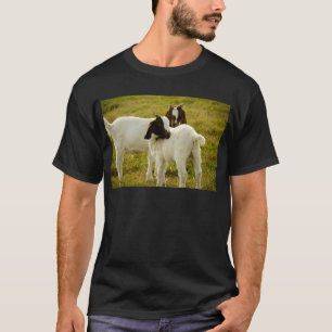 Camiseta Dos cabras Boer lindas en la foto de animales de g
