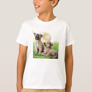 Camiseta Dos cachorros de pastor alemanes