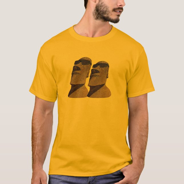 Camiseta Dos cadera Moai - ropa ligera (Anverso)