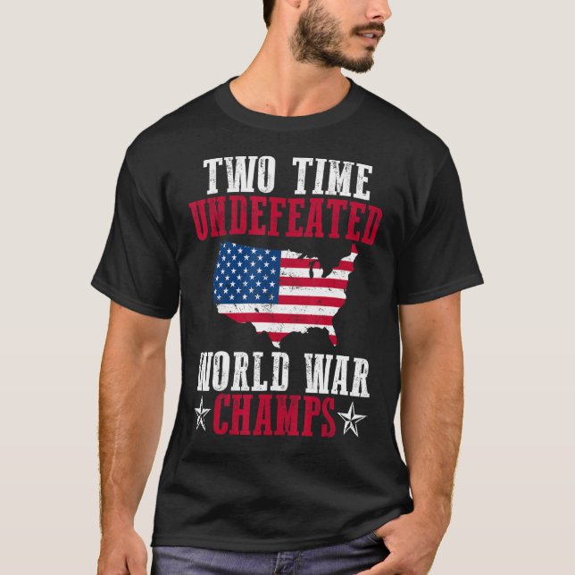 Camiseta Dos Campos de la Guerra Mundial (Anverso)