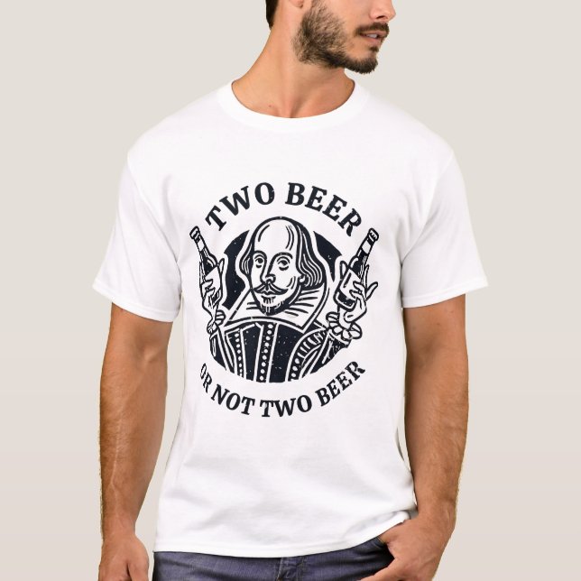 Camiseta Dos Cervezas O No Dos Cervezas (Anverso)