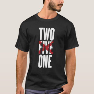 Camiseta Dos cinco uno 251 código de área móvil Alabama