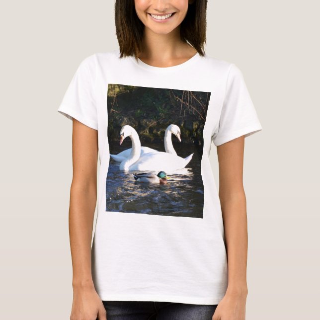 Camiseta Dos cisnes y un pato (Anverso)
