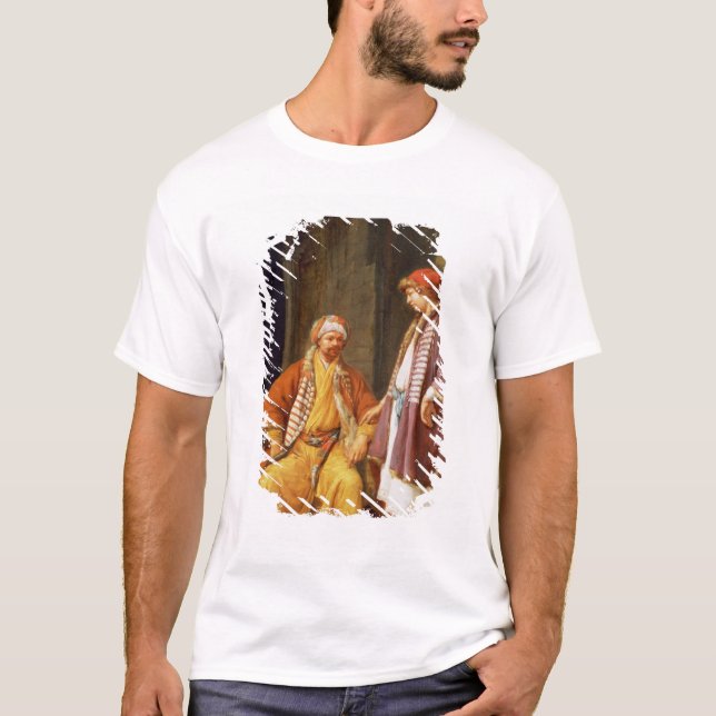 Camiseta Dos comerciantes que conversan (Anverso)