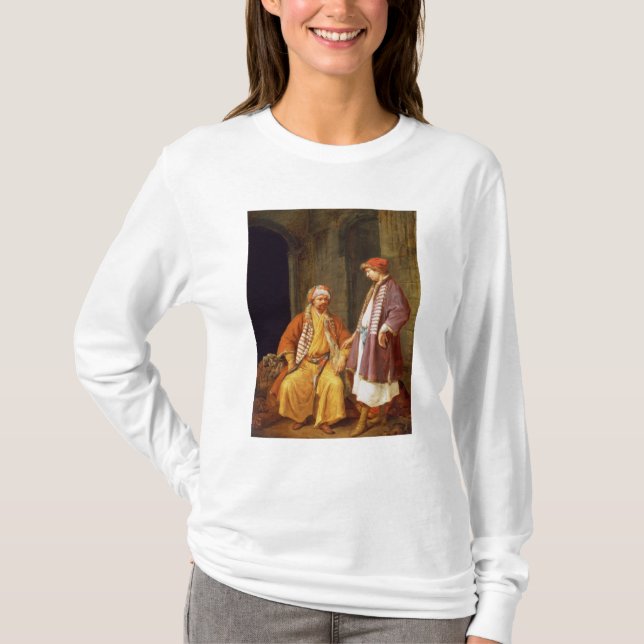Camiseta Dos comerciantes que conversan (Anverso)