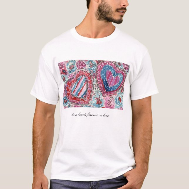 Camiseta Dos corazones (Anverso)