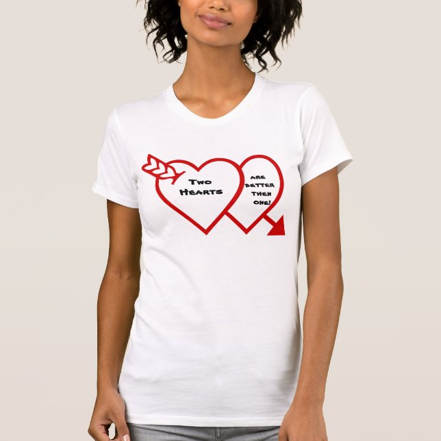 CAMISETA DOS CORAZONES (Anverso)