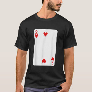 Camiseta Dos Corazones Jugando Cartas De Halloween Disfrace
