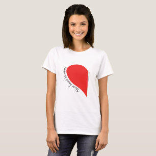 Camiseta Dos corazones juntos - Diseño de pareja