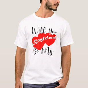 Camiseta Dos Corazones Serás Mi Novio
