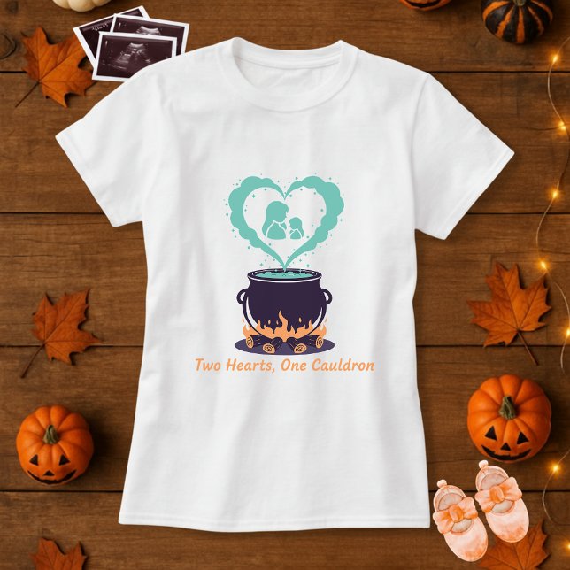 Camiseta Dos Corazones Un Cauldron Tocó Maternidad De Embar (Subido por el creador)