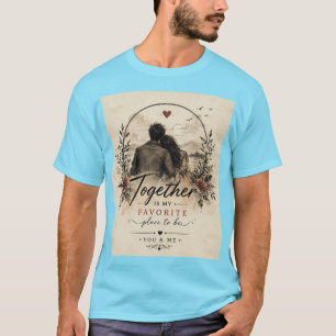 Camiseta Dos corazones, una historia.