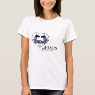 Camiseta Dos corazones una lengua
