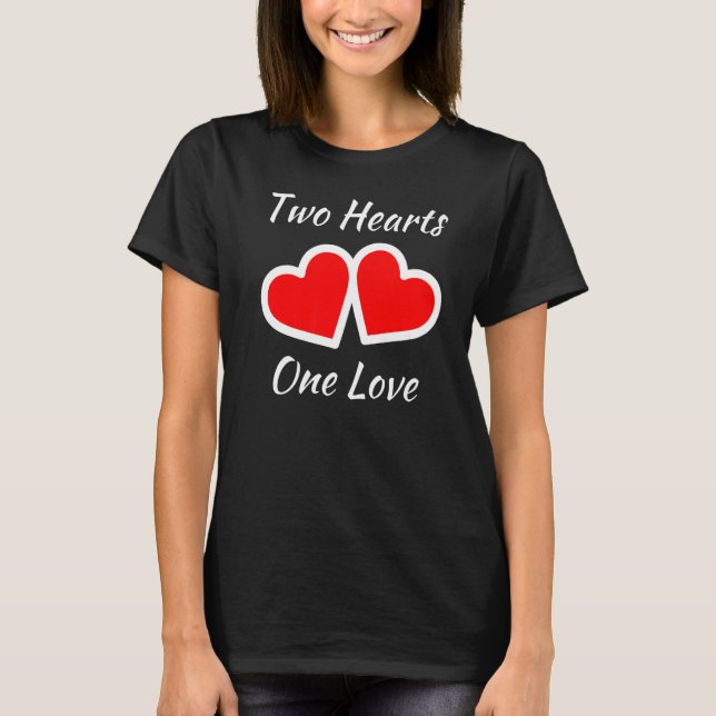 Camiseta Dos corazones uno amor (Anverso)