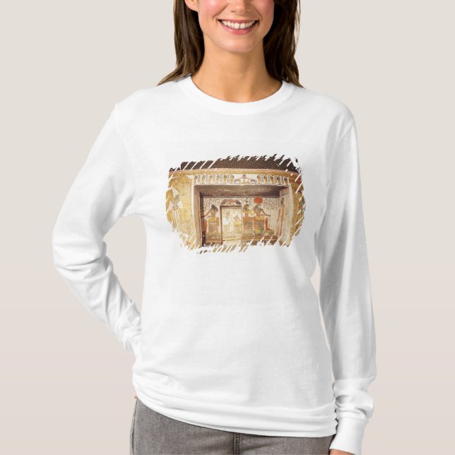 Camiseta Dos cuartos de la tumba de Nefertari (Anverso)
