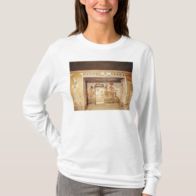 Camiseta Dos cuartos de la tumba de Nefertari (Anverso)