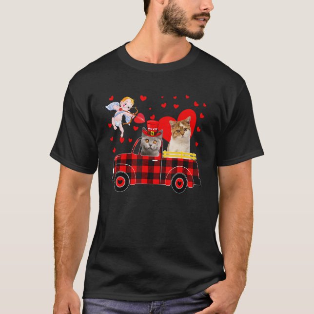Camiseta Dos Cuidados Gatos Británicos De Shorthair En Cami (Anverso)
