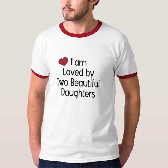 Camiseta Dos Daughers hermoso me amo (Anverso)