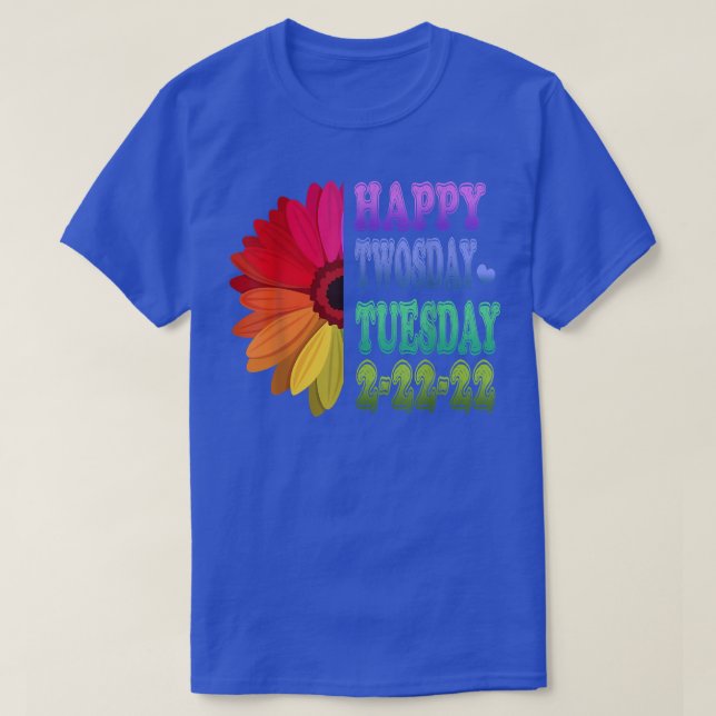 Camiseta Dos días, 2022, Chicas de profesores chicos felice (Diseño del anverso)