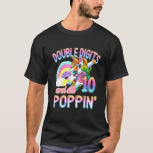 Camiseta Dos Dígitos Y Aún Poppin' Dabbing Unicorn Po