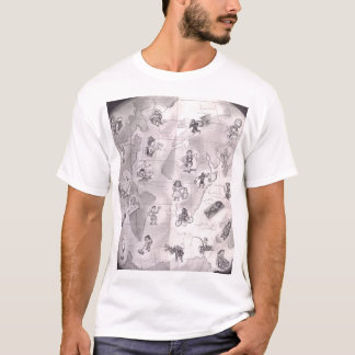Camiseta Dos docenas de personas un lado Tierra cada variac