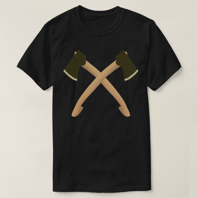 Camiseta Dos ejes sobre un fondo blanco 2 (Diseño del anverso)