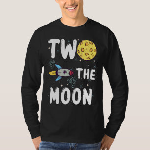 Camiseta Dos El Bebé De La Luna, Segundo Cumpleaños Para El