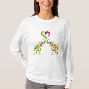 Camiseta Dos elefantes enamorados