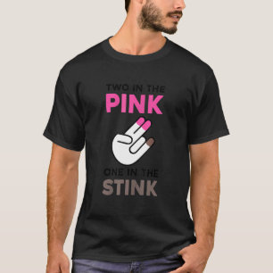 Camiseta Dos en el rosa uno en el hedor Shocker Meme
