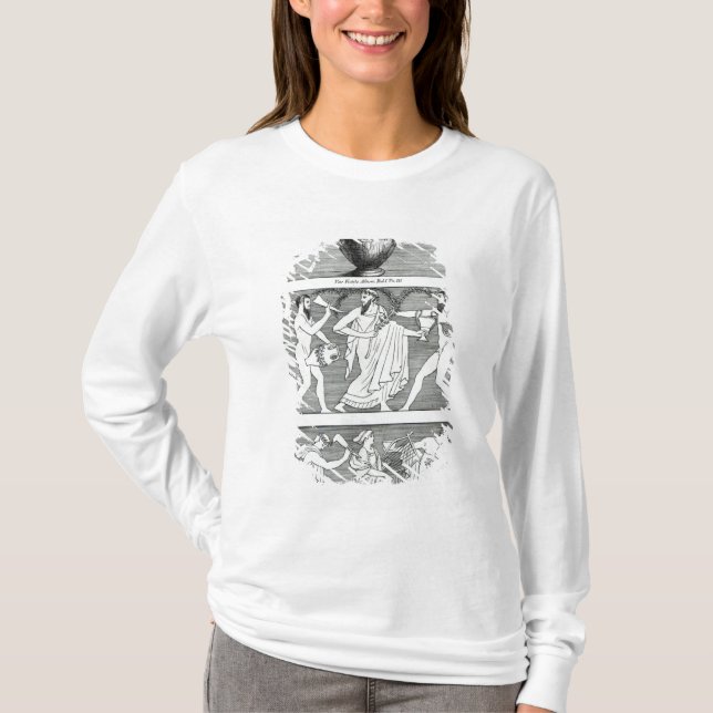 Camiseta Dos escenas de un florero de Etruscan (Anverso)