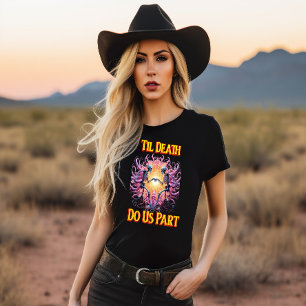 Camiseta Dos Esqueletos Manteniendo Las Manos Hasta La Muer