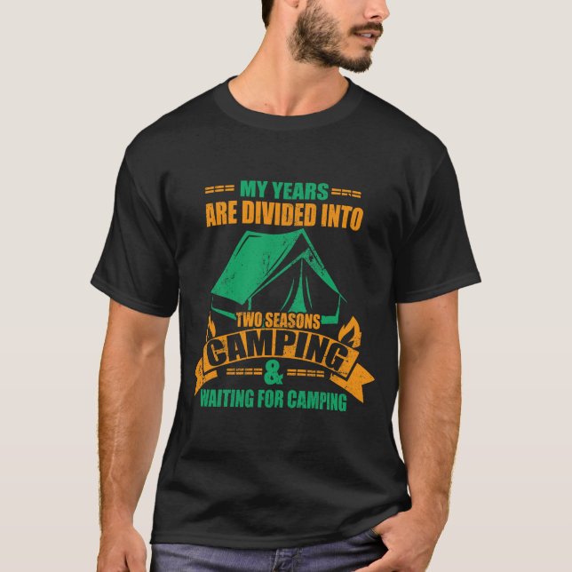 Camiseta Dos estaciones de acampada (Anverso)